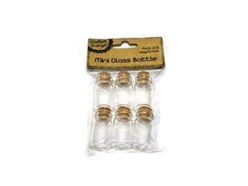 AussieSuperStore Art & Craft Essentials Craft Glass Bottles Craft glass Bottles | Mini Glass Bottles 9320760147649 CRAFT 147649